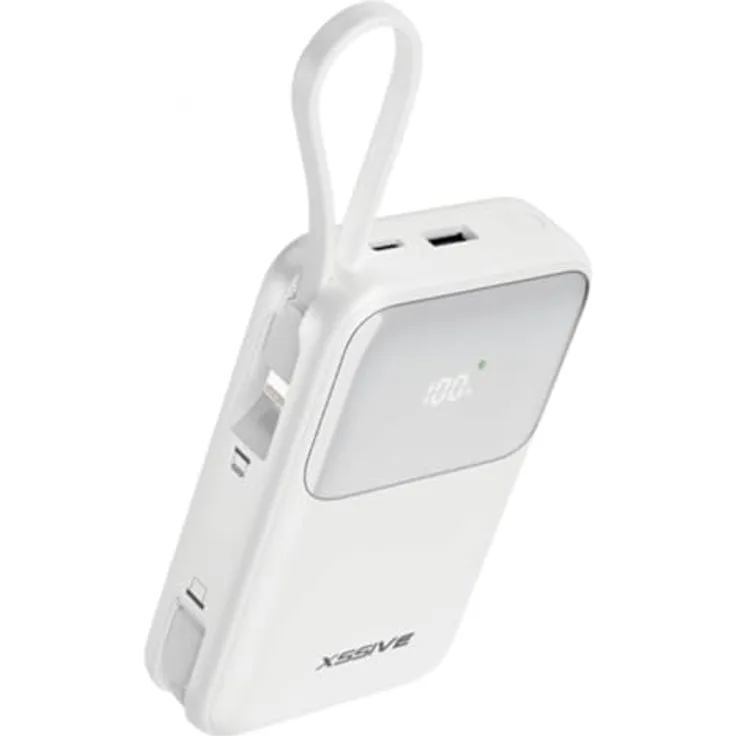 COFI 1453 22,5W Power Delivery Schnelllade-Powerbank mit LED-Display Weiß