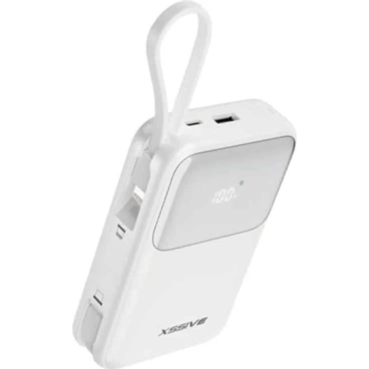 COFI 1453 22,5W Power Delivery Schnelllade-Powerbank mit LED-Display Weiß