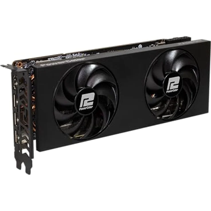 PowerColor RX 7800 XT 16GB GDDR6 (RX7800XT 16G-P), Next-Gen-Grafikkarte mit fortgeschrittenem Kühlsystem und verstärkter Rückwand – Bild 2