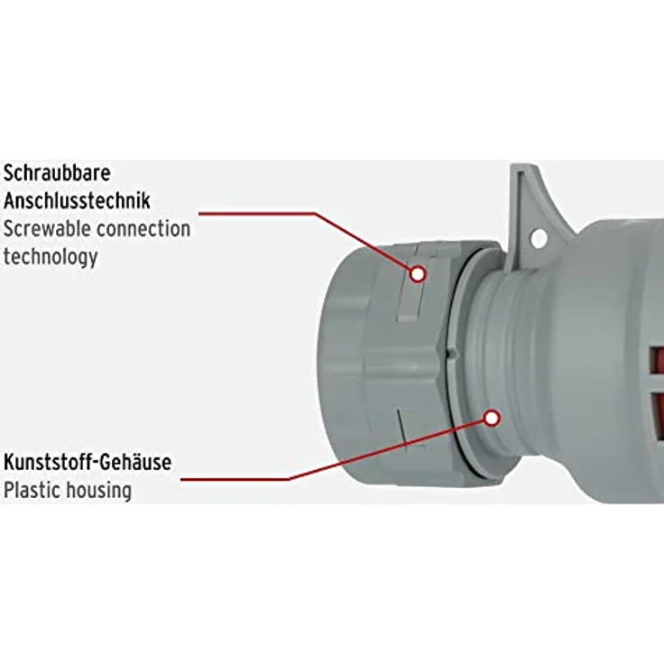Brennenstuhl CEE-Stecker 400V/32A (für die Verwendung im Außenbereich IP44, schraubbare Anschlusstechnik, 5-polig) – Bild 3