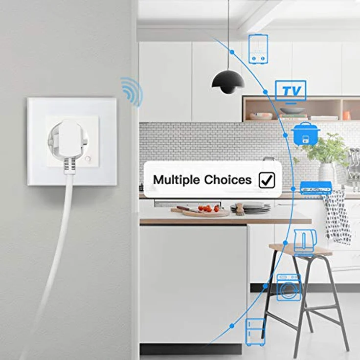 Woox Smart WLAN Steckdose Plug WiFi Stecker Sprachsteuerung und Fernbedienbar Kompatibel mit Alexa, Google Assistant – Bild 6