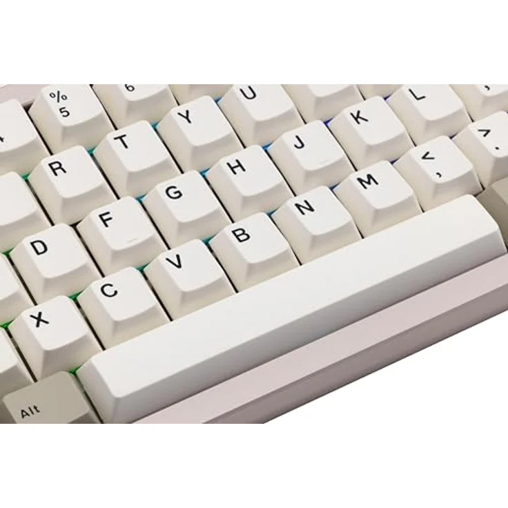 CutiePcs WOBKEY Zen 65 Mechanische Tastatur, CNC-Aluminiumgehäuse, Hot-Swappable, Tri-Mode (BT/2,4G/USB-C), RGB-Beleuchtung, für Mac & Windows, Ultra Warmes Silber – Bild 5