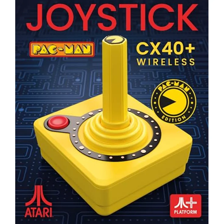 Plaion CX40+ Pac-Man Edition, Wireless Gaming Controller im legendären Pac-Man-Design, gelb – Bild 2