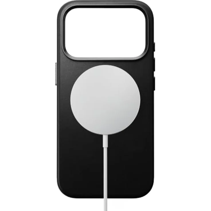 Nomad Traditional Leather Case, Lederhülle aus Vollnarbenleder für iPhone 18 Pro/17 Pro, Schwarz, MagSafe- und Qi2-kompatibel, mit Kamera-Schutzring und eloxierten Aluminiumtasten – Bild 5