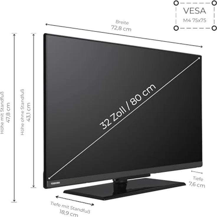 Toshiba 43 Zoll Fernseher Fire TV (Full HD, HDR, Smart TV, Triple-Tuner, Alexa Built-In, Bluetooth) 43LF3F63DAZ – Bild 2