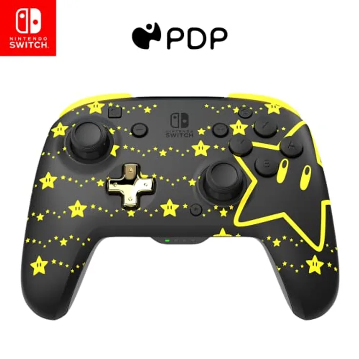 PDP REMATCH GLOW Wireless Controller Mario Stars