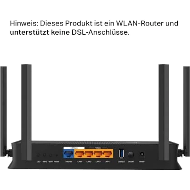 TP-Link Archer BE3600 WiFi 7 Router, Dual-Band 3570 Mbps, 2 x 2,5G-Ports, USB 3.0, EasyMesh, VPN-Clients und -Server, HomeShield – Bild 2