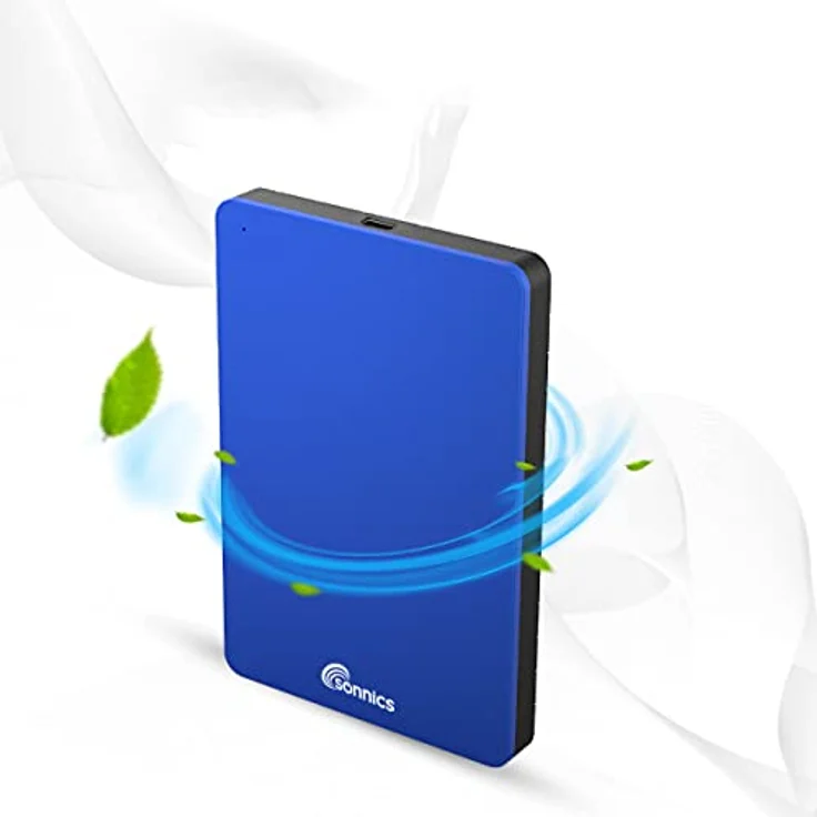 Sonnics 320GB USB 3.1 Type C Externe Tragbar Festplatten für Fenster PC, Mac, Klug TV, Xbox ONE/Series X & PS4 /PS5, Blau – Bild 4