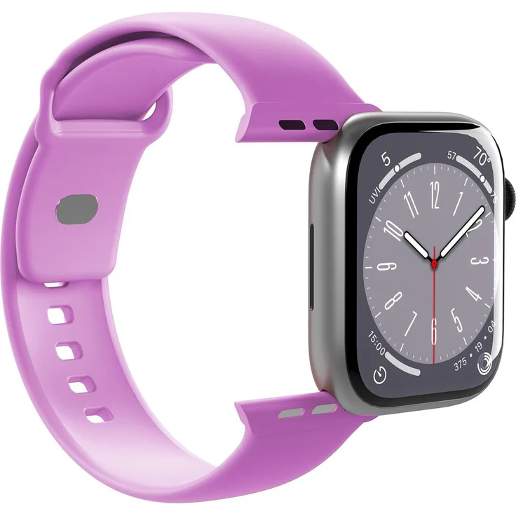 Puro ICON Armband für Apple Watch 38-40-41mm, Silikon, pink, modellspezifisches Wechselsystem, leicht und langlebig