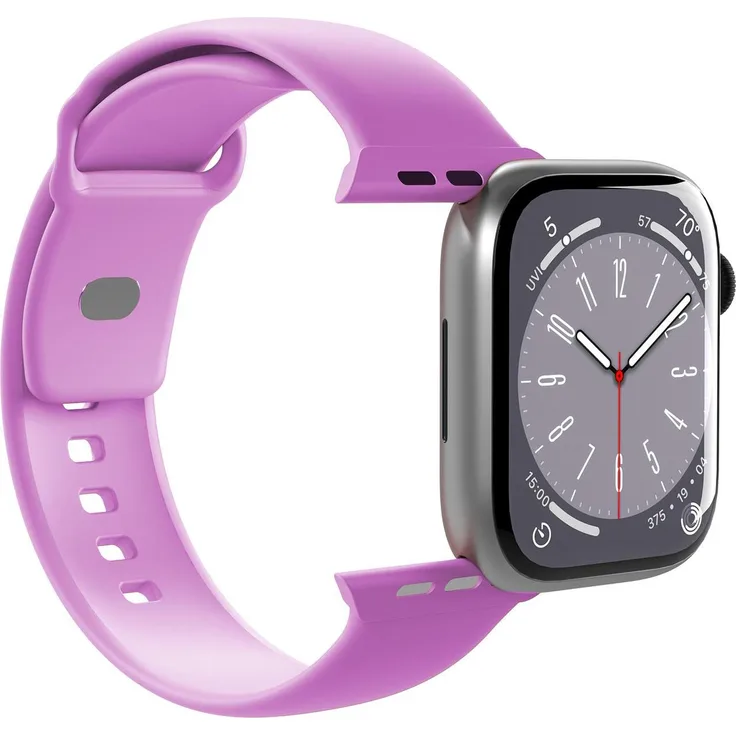 Puro ICON Armband für Apple Watch 38-40-41mm, Silikon, pink, modellspezifisches Wechselsystem, leicht und langlebig