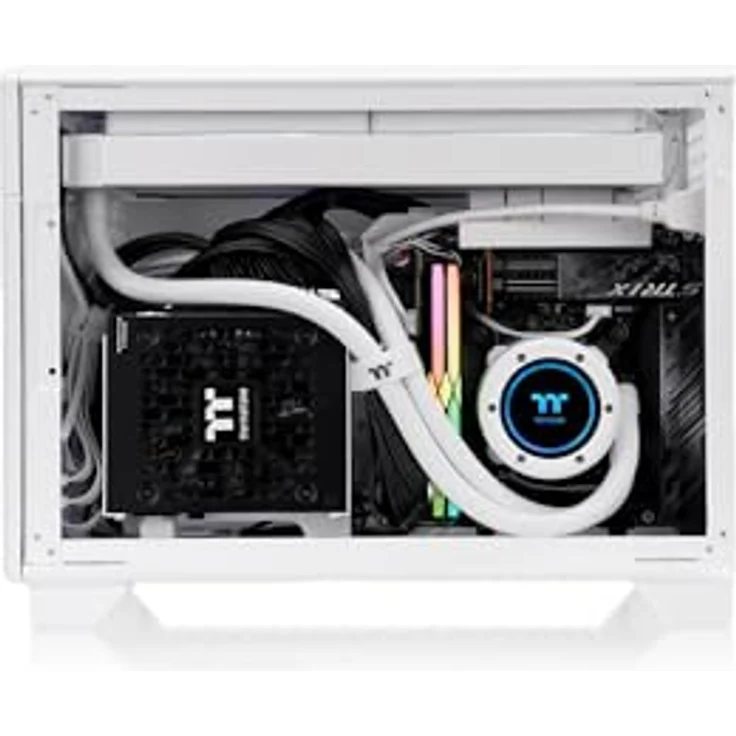 Thermaltake TR100 Snow, Mini-Tower PC-Gehäuse mit hervorragender Kühlleistung und modularem Design, weiß – Bild 8