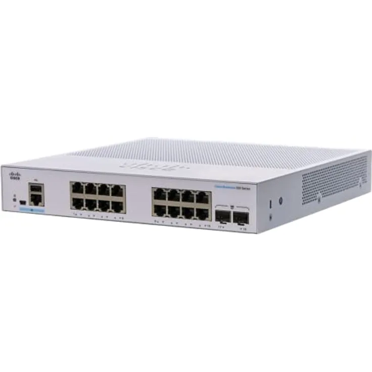 Cisco Business CBS350-16T-2G Managed Switch | 16 GE-Ports | 2 x 1G-SFP | Begrenzter Lebenszeitschutz (CBS350-16T-2G)