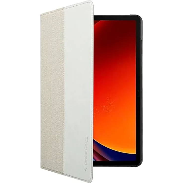 Gecko Covers Easy-Click Eco Tablethülle für Samsung Galaxy Tab S9 / S9 FE, 100% GRS-Material, Automatischer Schlaf/Wach-Effekt, Schwarz