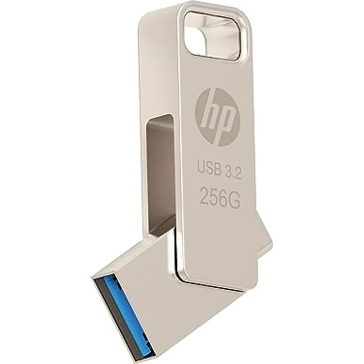 HP 256GB x206c OTG Type-C Metal Flash Drive, USB-C USB Stick, silber – Bild 2