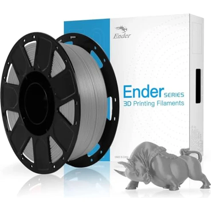 Creality Ender PLA Filament Grey, 3D-Druckmaterial auf Rolle, grau, 1 kg, 1,75 mm – Bild 3