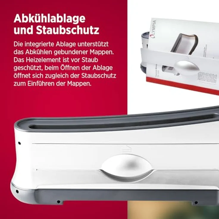 Olympia TB 1280 Thermobinder (Automatische Abschaltung, Schnelles Aufwärmen, Bis 200 Blatt, Bindegerät für Thermo-Bindemappen, Thermobindemaschine DIN A4 für Büro) – Bild 6