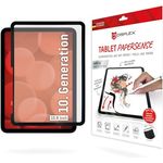 Displex TABLET PAPERSENSE für iPad 10,9'' (10. Gen.), wiederablösbare Schreibfolie und Zeichenfolie mit Paper Feeling für ein Schreibgefühl wie auf Papier, inkl. Filz-Schutzhülle