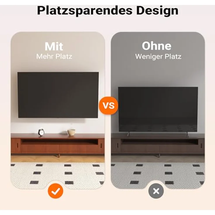 Wiltec TV Halterung für 13"–43" Fernseher, schwenkbar bis 20 kg, platzsparende Wandbefestigung mit einfacher Installation – Bild 7