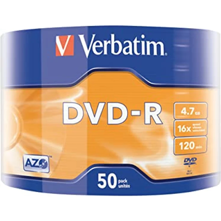 Verbatim 43788''DVD-R 4,7GB 16x 50er Wrap Spindel Silber - Preisvergleich – Bild 2