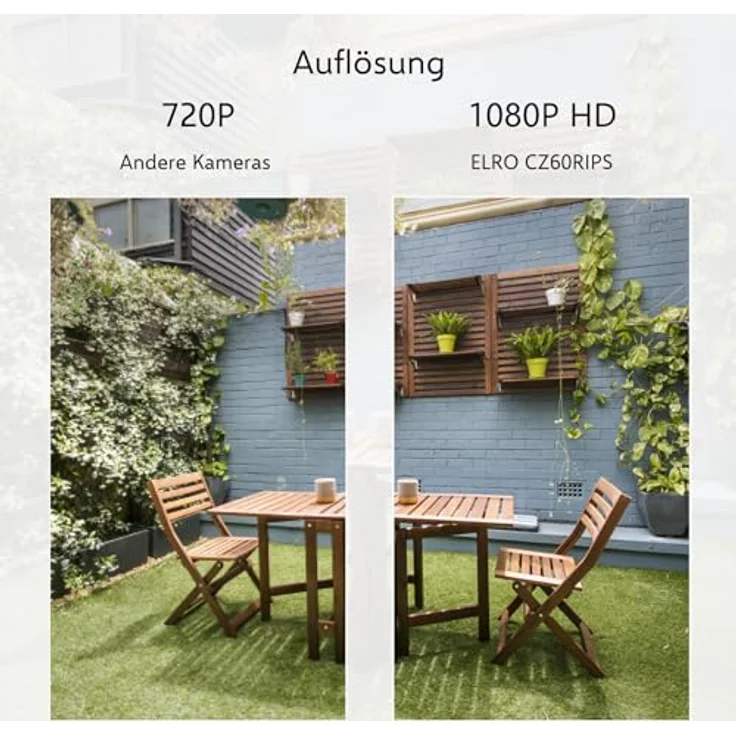 ELRO CZ60RIPS Color Night Vision 1080P HD Überwachungs-Kamera Set mit 9” Bildschirm und App – Bild 6