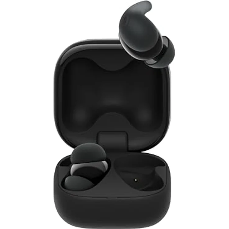 Sony LinkBuds Fit – Truly Wireless Noise Cancelling Bluetooth Earbuds - IPX4, Umgebungsgeräuschmodus, 21h Akkulaufzeit, Multipoint-Verbindung - Schwarz – Bild 2