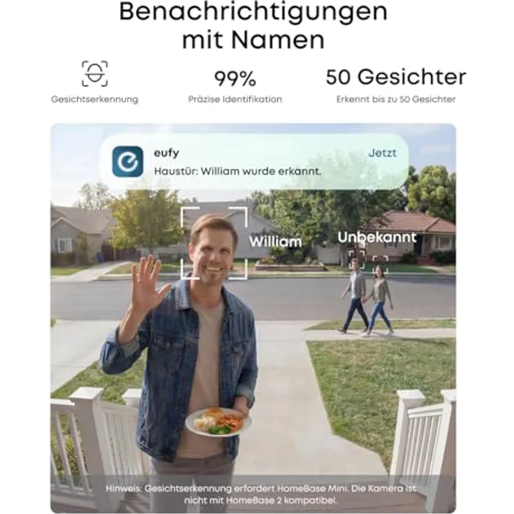 Anker eufy Überwachungskamera C37, kabellose 2K Outdoor-Kamera mit 360° KI-Tracking, 2er Set – Bild 8
