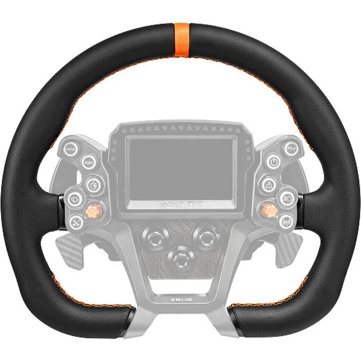 Simagic ZGT-300CD, Gaming-Lenkrad ohne Hub, 300 mm D-Shape mit Lederbezug, hoher Grip für GT-Simulationen, kompatibel mit Zeus G