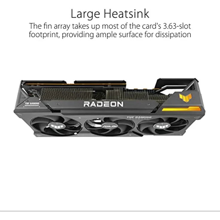 ASUS TUF Gaming AMD Radeon RX 7900 XTX OC Edition 24GB GDDR6 Gaming Grafikkarte (PCIe 4.0, Speicher, 1x HDMI 2.1, 3X DisplayPort 2.1, GPU Tweak III, TUF-RX7900XTX-O24G-GAMING) – Bild 4