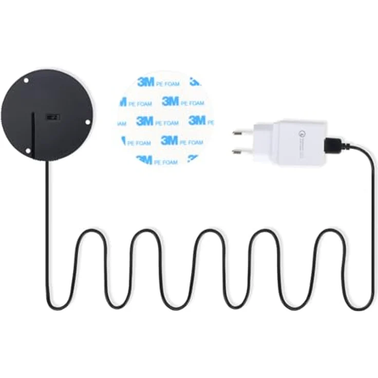 kalb Drahtloses Ladegerät 15W Unsichtbar, induktives Laden QC 3.0, 85mm x 13,5mm, universell geschützt, schwarz – Bild 5