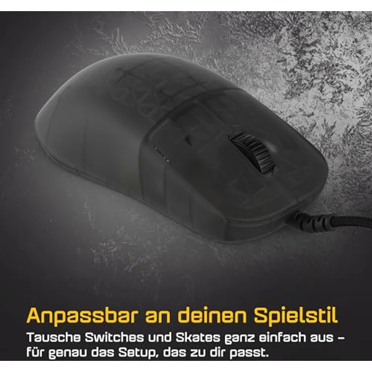 Endgame Gear OP1 8k v2 Gaming-Maus, kabelgebunden, 8.000 Hz Polling-Rate, PixArt PAW3950 Sensor, 30.000 CPI, Kailh GX Switches, ultraleicht mit 50 g, Dark Frost – Bild 7