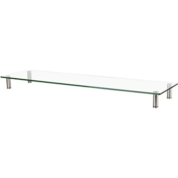 LogiLink TV- Monitorerhöhung aus Glas (Dicke: 8mm), max. Belastung 20kg, höhenverstellbar, Länge = 1m – Bild 3