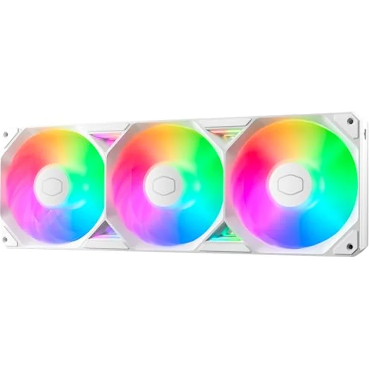 Cooler Master SickleFlow Edge 360 ARGB, 360 mm Gehäuselüfter mit 3 PWM Luftern, 190 CFM Luftstrom, statischer Druck von 3,54 mmH2O, ARGB Gen 2-Beleuchtung, einfache Installation - Weiß – Bild 2