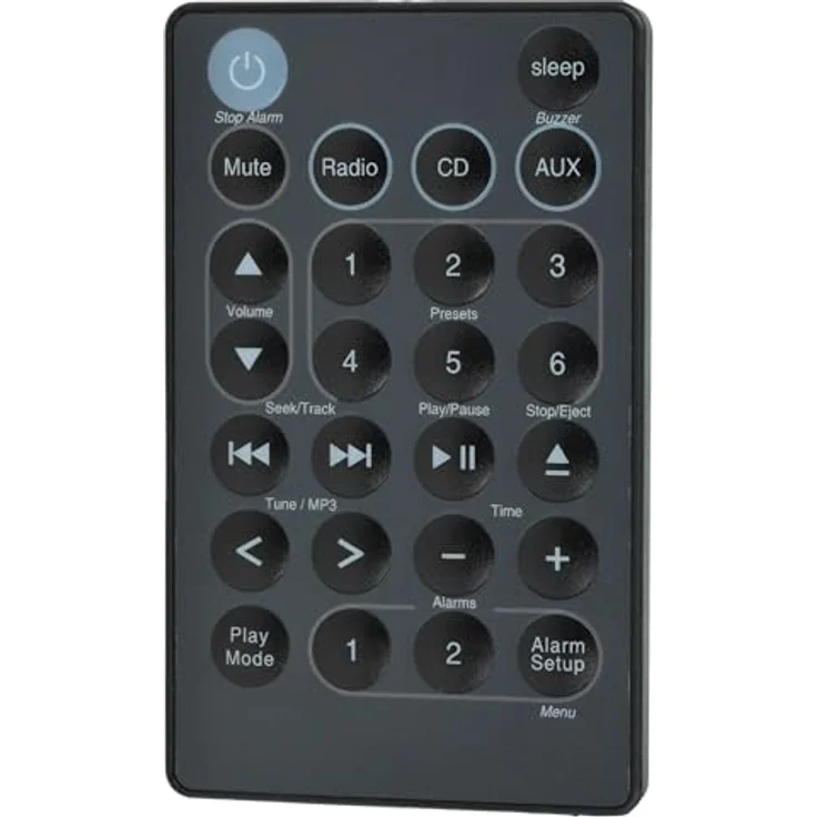 vhbw Fernbedienung für Bose Wave Music System III AWRCC3, AWRCC2, AWRCC1, ergonomisch, vorprogrammiert, voller Funktionsumfang – Bild 3