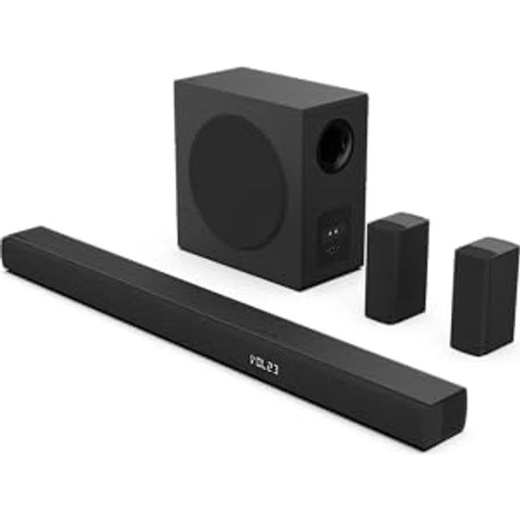 Hisense Soundbar HS5100, 5.1-Kanal Surround-Soundsystem mit 8 Lautsprechern, 540 W, kabelloser Subwoofer, Dolby Digital Plus und DTS Virtual:X – Bild 4