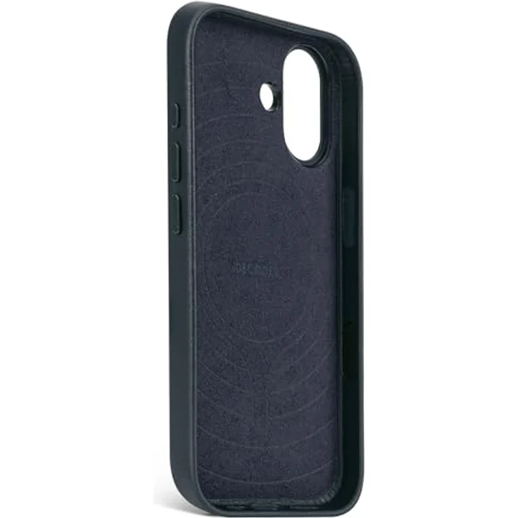Decoded Lederhülle für iPhone 17, Premium ECCO Leder, MagSafe Kompatibel, Stoßfest, Kratzfest, Metalltasten, Marineblau – Bild 3