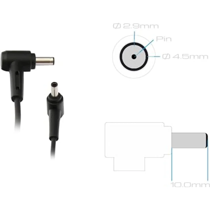 ASUS AD45-00B, Original 45 Watt Notebook-Netzteil, kompakt und international einsetzbar, Schwarz – Bild 3