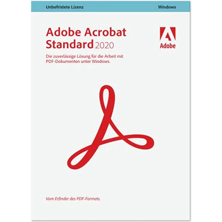 Adobe Acrobat Standard 2020 deutsch|Retail|1 Gerät|unbegrenzt|PC/MAC|Disc|