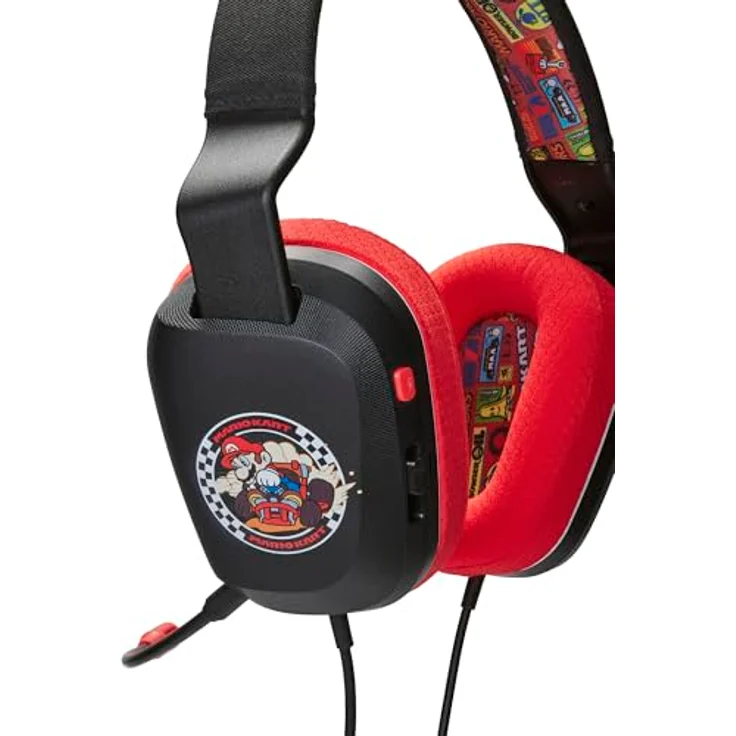 POWERA Mario Kart Rivals, Over-ear kabelgebundenes Stereo-Headset, 50-mm-Lautsprechertreiber, ultraleichte Konstruktion, abnehmbares Mikrofon, mehrfarbig – Bild 9