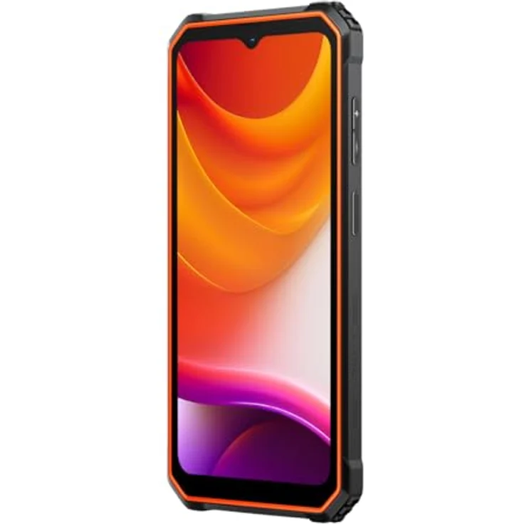 Blackview BV4800 SE Outdoor Smartphone, 6,56 Zoll HD+ Display, 12GB RAM, 64GB ROM, IP68/IP69K, 5100mAh Akku, Dual-Kamera, Android 15, Schwarz (Orange) – Bild 4