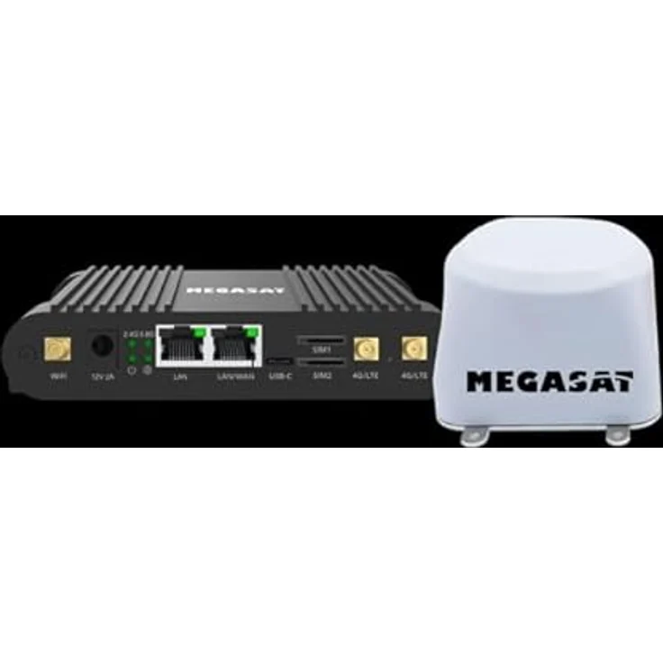 Megasat Camper Connected 5G Ready, LTE/5G WLAN Router-System mit MIMO-Technologie, Dual-Band 2,4/5,8 GHz, für Wohnmobile und Campervans, inklusive Außenantenne – Bild 1