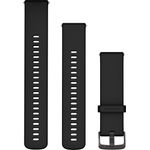 Garmin kellarihm Venu 3, black (22 mm, Silikon), Uhrenarmband mit zeitlosem Design, Schwarz