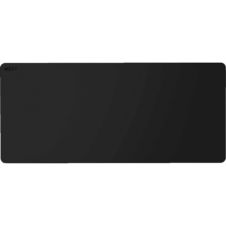 NZXT Zone XL Mauspad, 750 mm x 400 mm, Mikrogewebestoff, rutschfeste Gummibasis, spritzwasserfest, schwarze Farbe