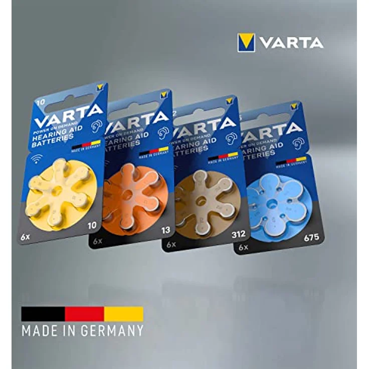 VARTA Hörgerätebatterien Typ 312 braun, Batterien 60 Stück Vorratspack, Power on Demand, wireless approved, Größe p 312 für Hörgeräte & Hörhilfen, high hearing level, quecksilberfrei, Made in Germany – Bild 5