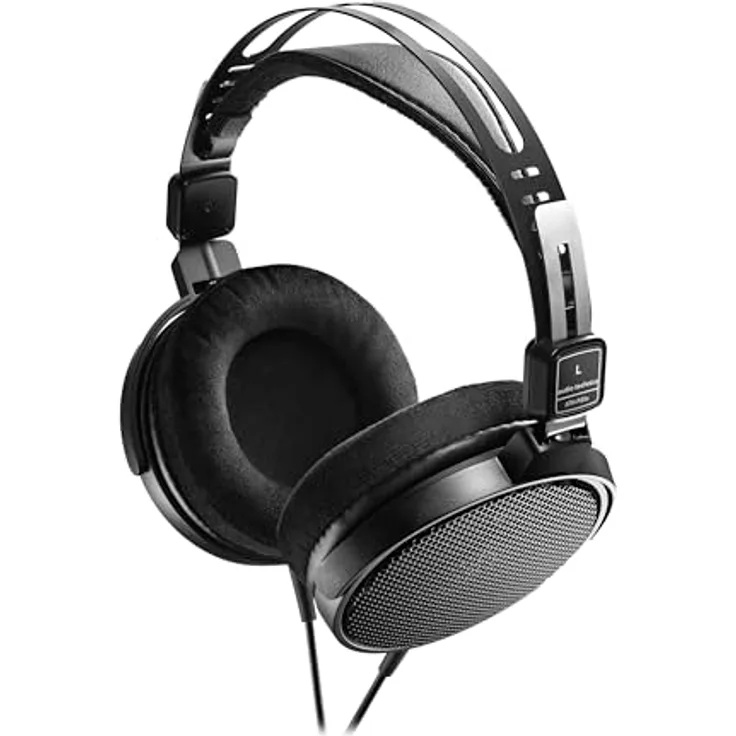 Audio-Technica ATH-R30x, ohrumschließender Referenzkopfhörer mit 40 mm Treiber, Frequenzbereich 15-25.000 Hz, schwarz