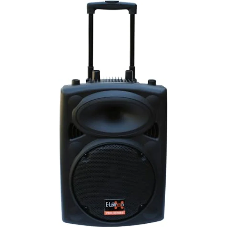 E-Lektron EL25-M 500W Mobile PA Soundanlage Akku-MP3-USB-Bluetooth inkl. Funkmikrofon Soundsystem, schwarz – Bild 3