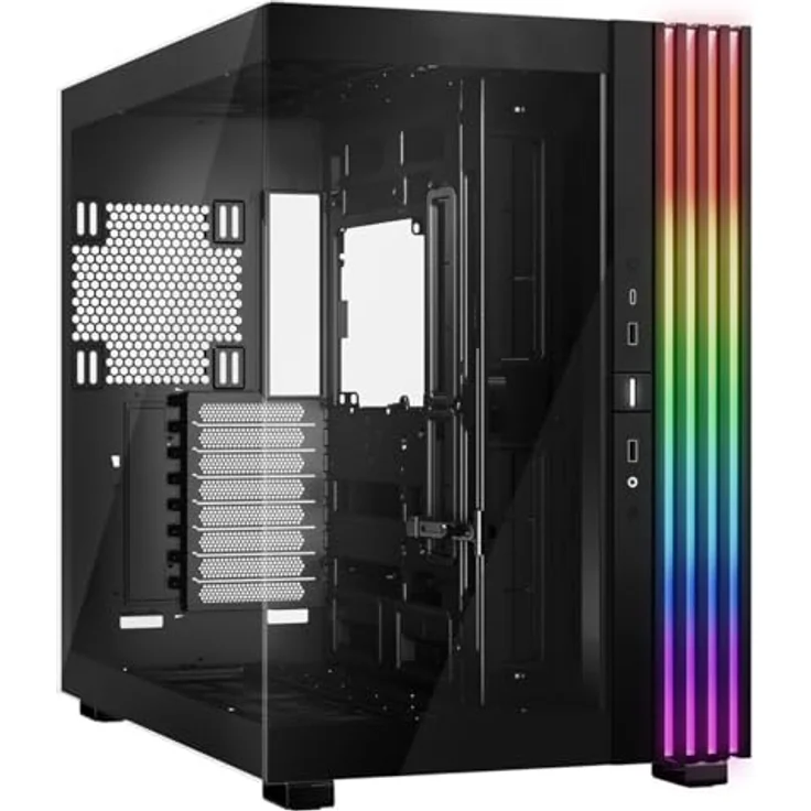 be quiet! Light Base 900 DX Black PC-Gehäuse, massiver ARGB LED-Streifen, dual Chamber Design, E-ATX Mainboard kompatibel – Bild 1