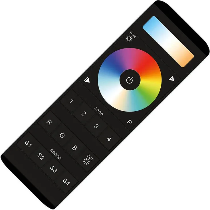 SIGOR Handfernbedienung LUXIGENT 4 Kanal RGBW, 153x52x19mm für LED Streifen