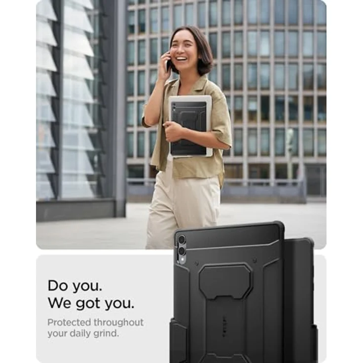 Spigen Rugged Armor Pro, Tablet-Hülle für Samsung Galaxy Tab S11 Ultra, Schwarz, Langanhaltender Schutz und modernes Design – Bild 3