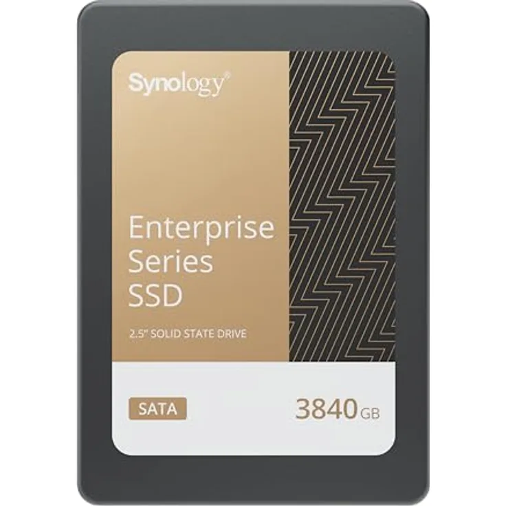 Synology SAT5221 3840 GB 2,5 Zoll SATA SSD - Stabile hohe Leistung, Enterprise-Grade Endurance, Datensicherheit, DSM-Systeme