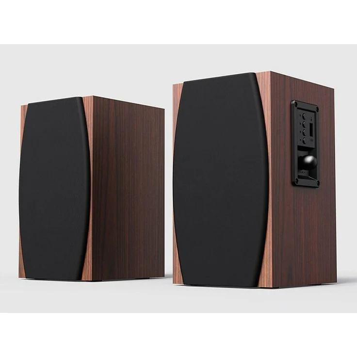Tracer Tra-Lautsprecher Charleston 2.0 BLUETOOTH, 2.0-Stereosystem mit FM-Radio, 2x 5W Lautsprechern, Holzdesign, braun